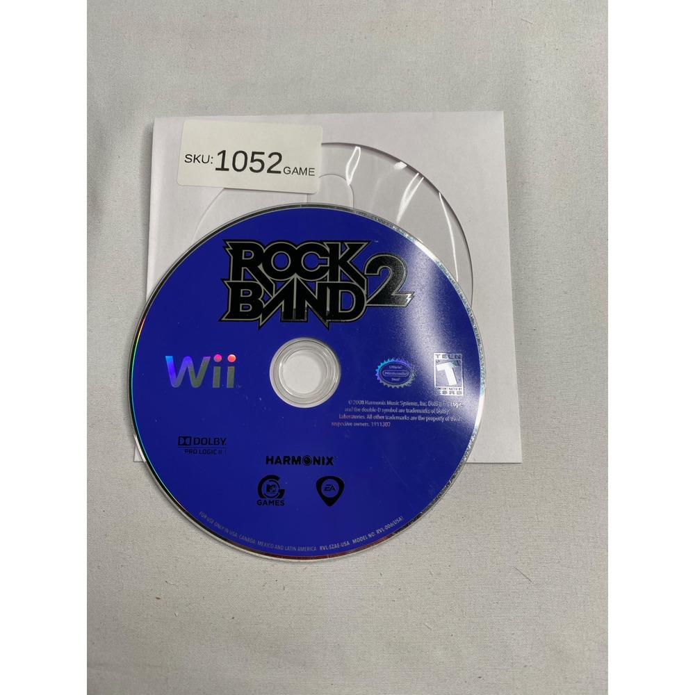 Rock Band 2 Nintendo Wii Video Game Disc Only